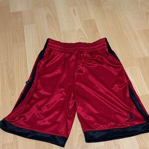 Jordan Red and Black Athletic Shorts